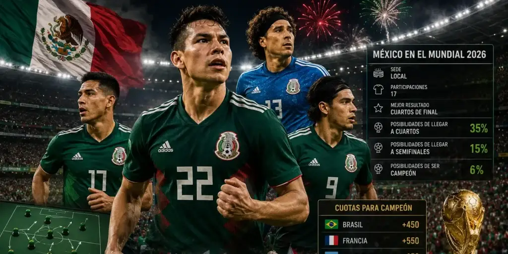 México y las probabilidades del Mundial 2026: ¿puede El Tri finalmente dar el salto?