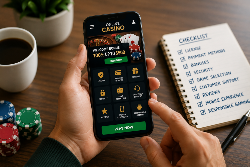 Aspectos a considerar al elegir un casino online
