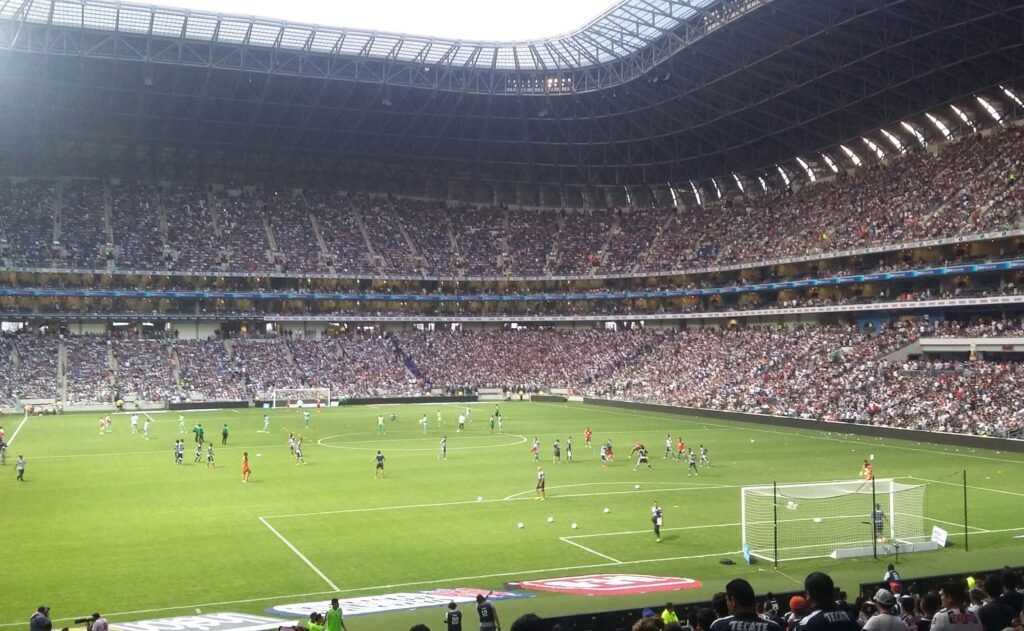 Partido de Liga MX en el Estadio BBVA de Monterrey