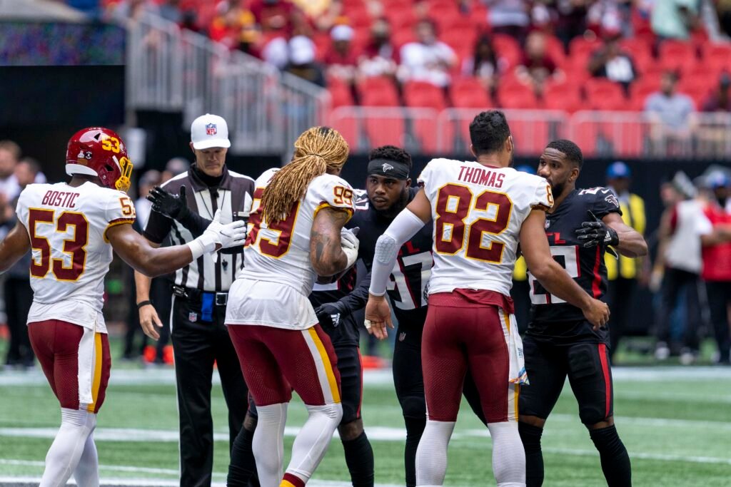 Jugada de la NFL entre Washington y Atlanta Falcons