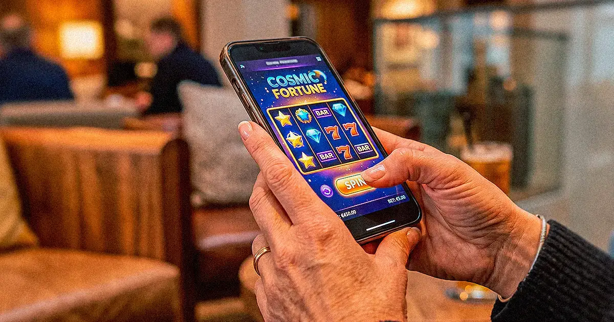 Persona usa una app de casino y apuestas en su celular, Strendus App