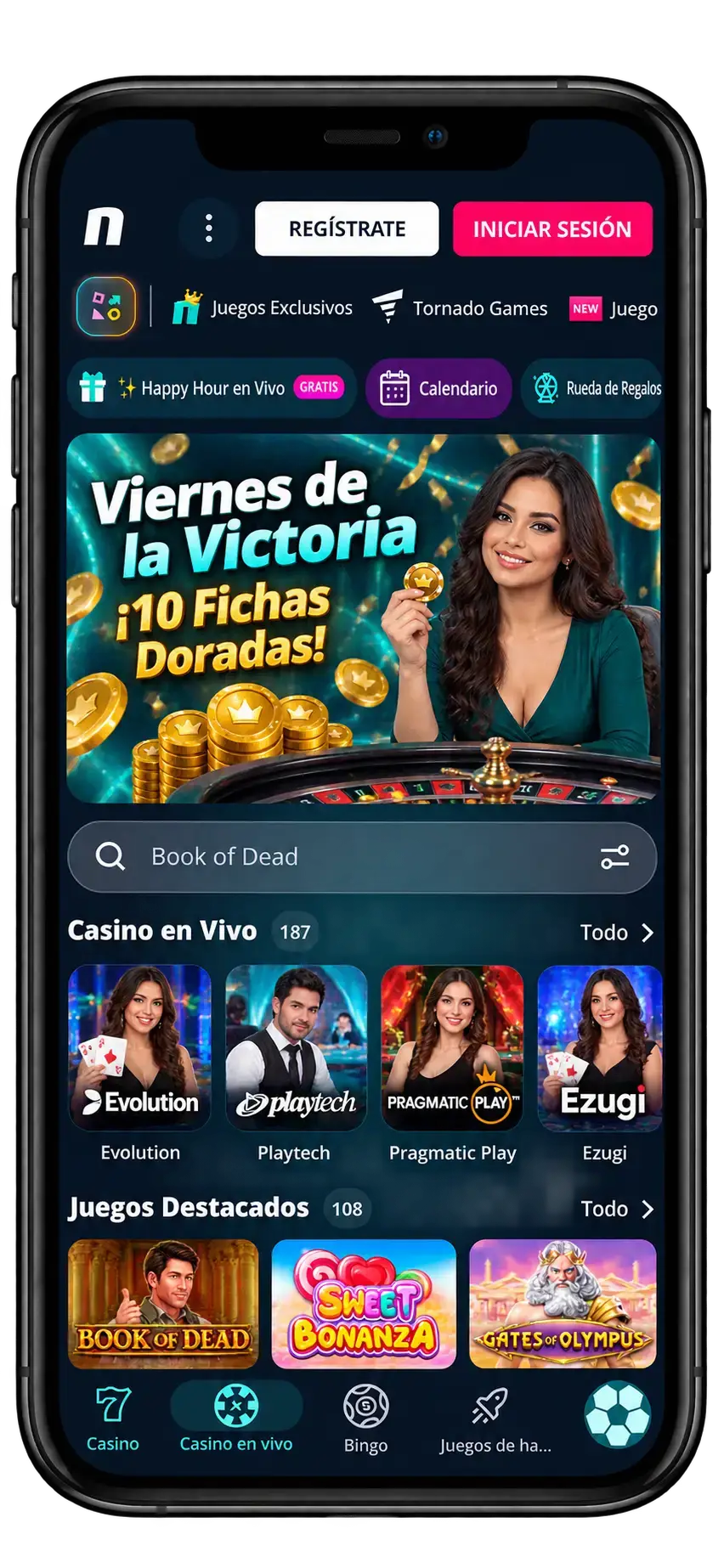 Novibet Casino en el móvil: casino en vivo con Evolution, Playtech, Pragmatic Play y Ezugi