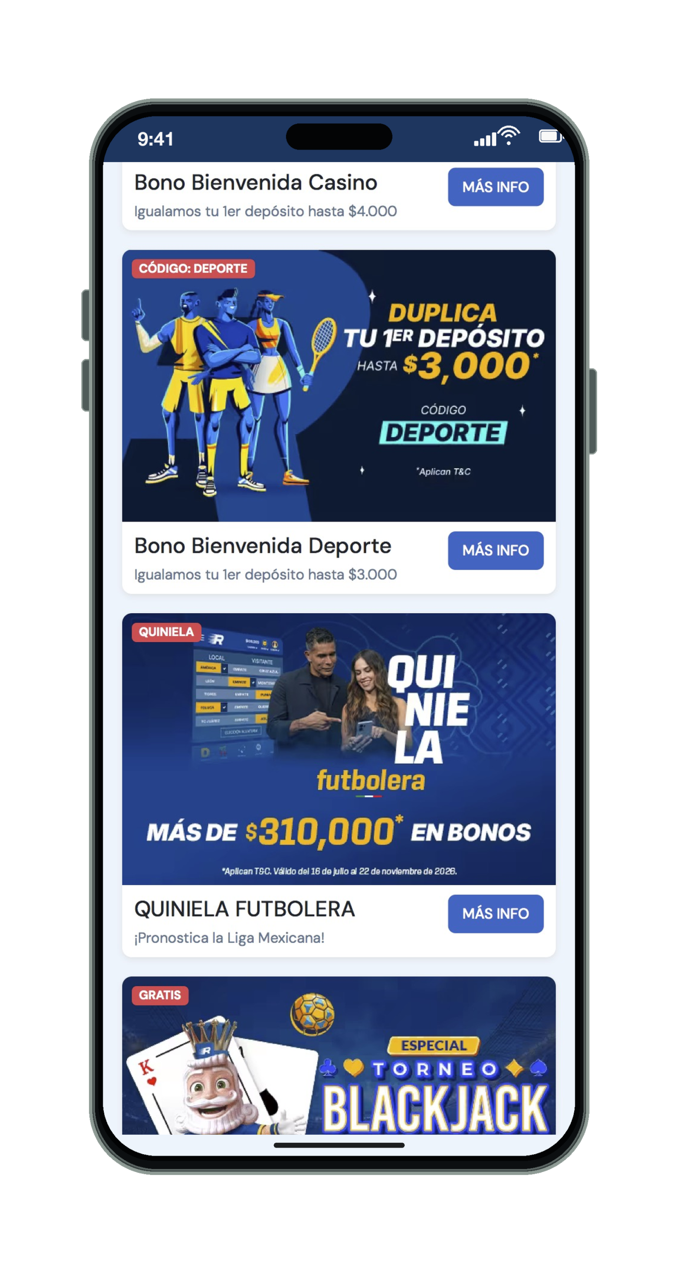 Rushbet en el móvil: bono de bienvenida de deporte y Quiniela Futbolera