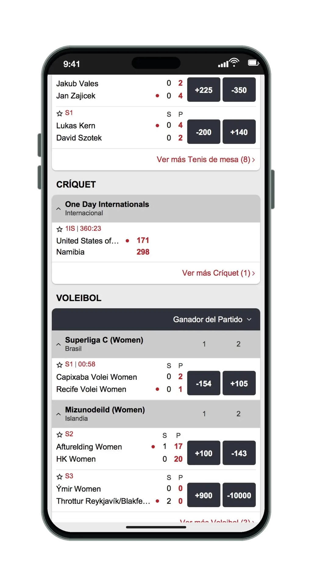 SportiumBet en el móvil: apuestas en vivo, parte 6