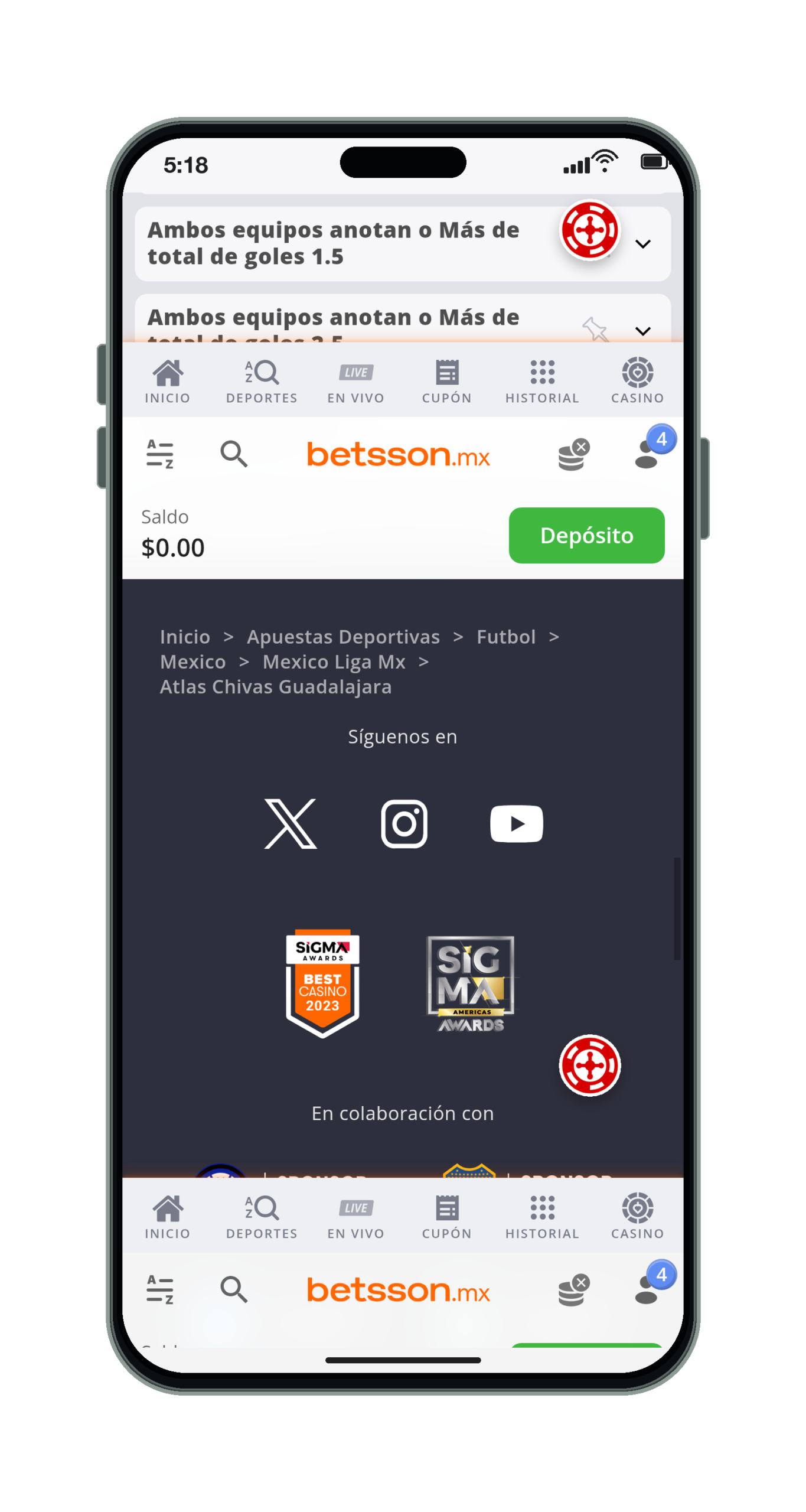 Betsson en el móvil: mercados de un partido, parte 4 de 6