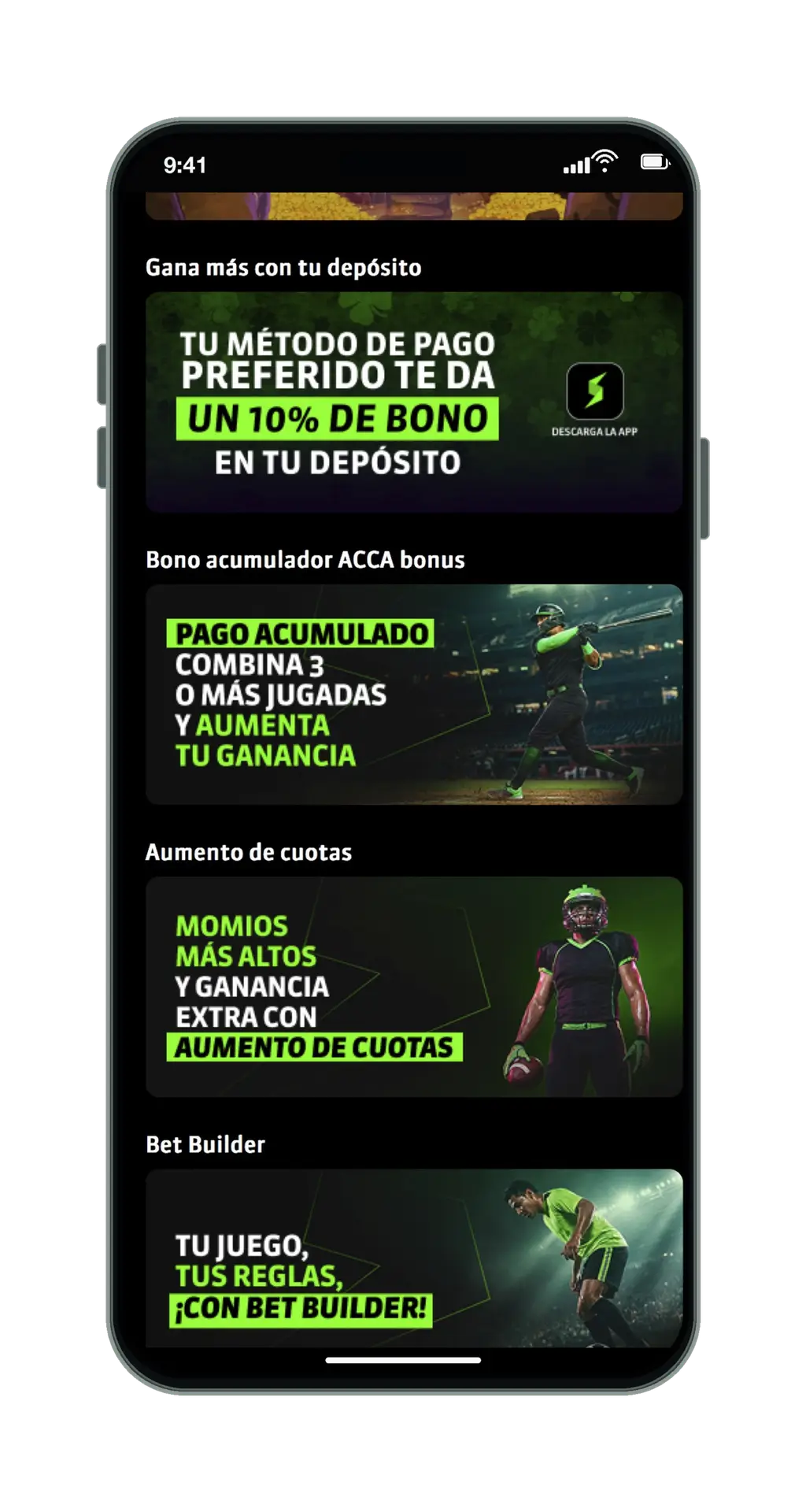 Strendus en el móvil: página de promociones, parte 2