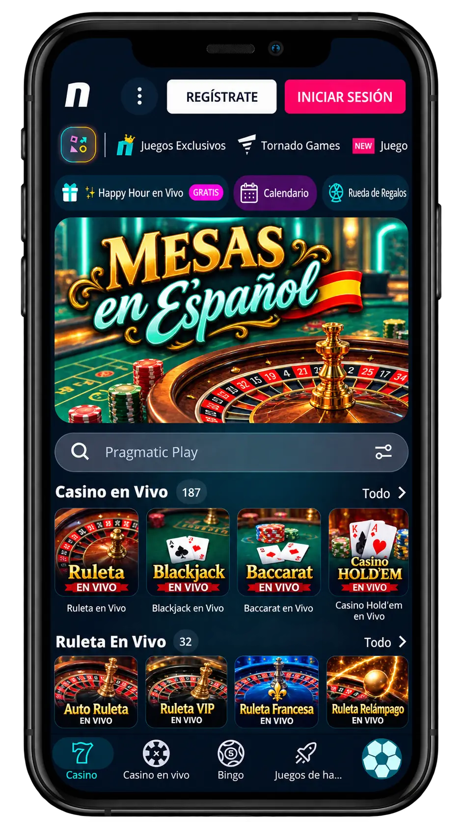 Novibet Casino en el móvil: mesas en español y ruleta en vivo