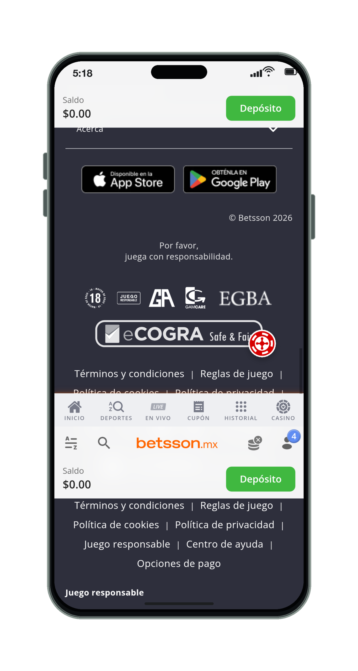 Betsson en el móvil: mercados de un partido, parte 6 de 6